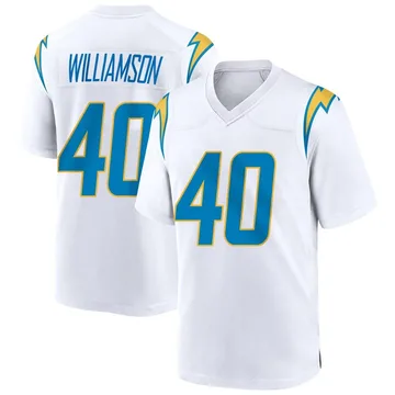 Men's Nike Los Angeles Chargers Kendall Williamson White Jersey - Game