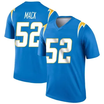 Men's Nike Los Angeles Chargers Khalil Mack Blue Powder Jersey - Legend