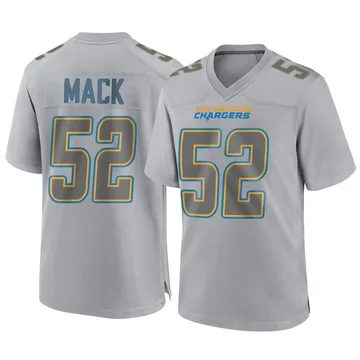 Men's Los Angeles Chargers Khalil Mack Gray Atmosphere Fashion Jersey - Game