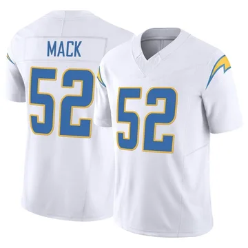 Men's Nike Los Angeles Chargers Khalil Mack White Vapor F.U.S.E. Jersey - Limited