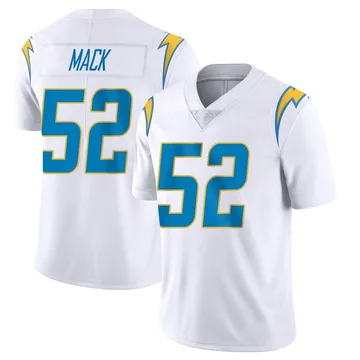 Men's Nike Los Angeles Chargers Khalil Mack White Vapor Untouchable Jersey - Limited