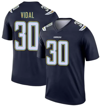 Men's Nike Los Angeles Chargers Kimani Vidal Navy Jersey - Legend