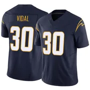 Men's Nike Los Angeles Chargers Kimani Vidal Navy Vapor F.U.S.E. Jersey - Limited