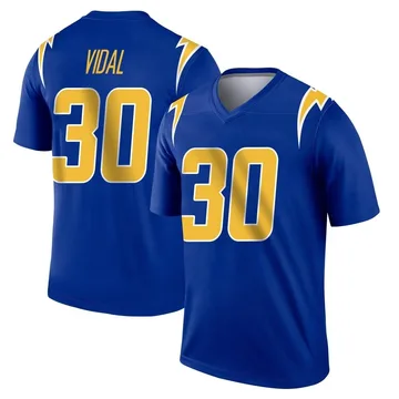 Men's Nike Los Angeles Chargers Kimani Vidal Royal 2nd Alternate Jersey - Legend