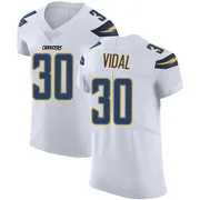 Men's Nike Los Angeles Chargers Kimani Vidal White Vapor Untouchable Jersey - Elite