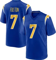 Men's Nike Los Angeles Chargers Kristian Fulton Royal 2nd Alternate Jersey - Game