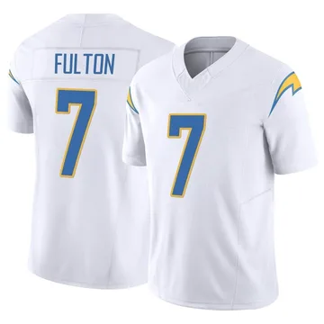 Men's Nike Los Angeles Chargers Kristian Fulton White Vapor F.U.S.E. Jersey - Limited