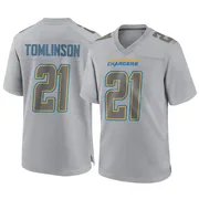 Men's Nike Los Angeles Chargers LaDainian Tomlinson Gray Atmosphere Fashion Jersey - Game