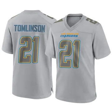 Men's Los Angeles Chargers LaDainian Tomlinson Gray Atmosphere Fashion Jersey - Game