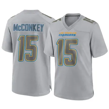 Men's Nike Los Angeles Chargers Ladd McConkey Gray Atmosphere Fashion Jersey - Game