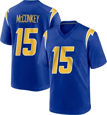 Men's Nike Los Angeles Chargers Ladd McConkey Royal 2nd Alternate Jersey - Game