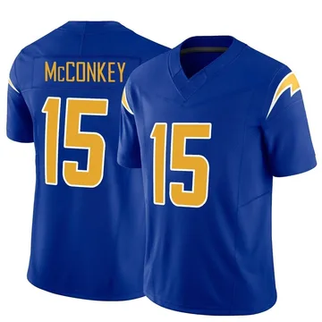 Men's Nike Los Angeles Chargers Ladd McConkey Royal Vapor F.U.S.E. Jersey - Limited