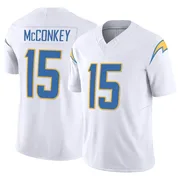 Men's Nike Los Angeles Chargers Ladd McConkey White Vapor F.U.S.E. Jersey - Limited