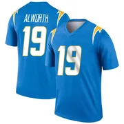 Men's Nike Los Angeles Chargers Lance Alworth Blue Powder Jersey - Legend