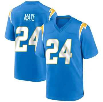 Men's Nike Los Angeles Chargers Marcus Maye Blue Powder Alternate Jersey - Game