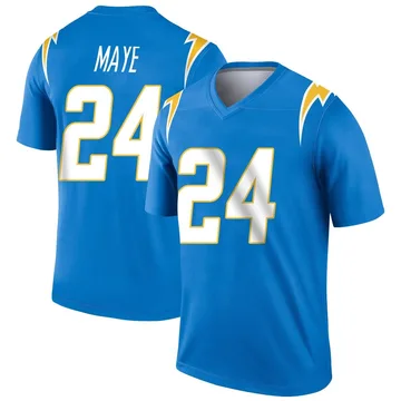 Men's Nike Los Angeles Chargers Marcus Maye Blue Powder Jersey - Legend