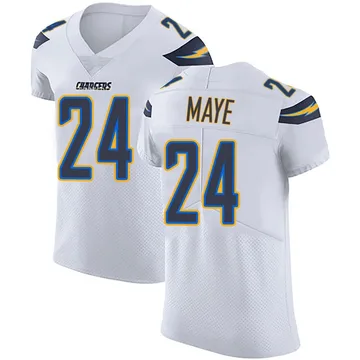 Men's Nike Los Angeles Chargers Marcus Maye White Vapor Untouchable Jersey - Elite