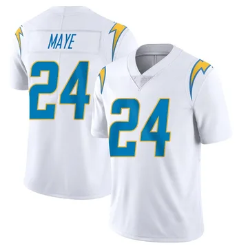 Men's Nike Los Angeles Chargers Marcus Maye White Vapor Untouchable Jersey - Limited