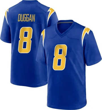 Men's Nike Los Angeles Chargers Max Duggan Royal 2nd Alternate Jersey - Game