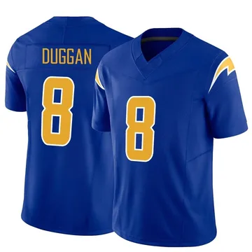 Men's Nike Los Angeles Chargers Max Duggan Royal Vapor F.U.S.E. Jersey - Limited