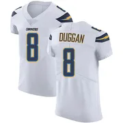 Men's Nike Los Angeles Chargers Max Duggan White Vapor Untouchable Jersey - Elite