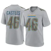 Men's Nike Los Angeles Chargers McCallan Castles Gray Atmosphere Fashion Jersey - Game