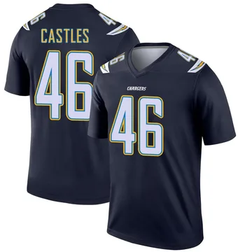 Men's Nike Los Angeles Chargers McCallan Castles Navy Jersey - Legend