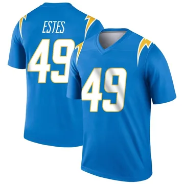 Men's Los Angeles Chargers Mike Estes Blue Powder Jersey - Legend