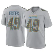 Men's Nike Los Angeles Chargers Mike Estes Gray Atmosphere Fashion Jersey - Game