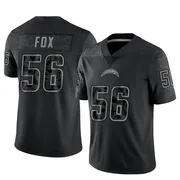 Men's Nike Los Angeles Chargers Morgan Fox Black Reflective Jersey - Limited