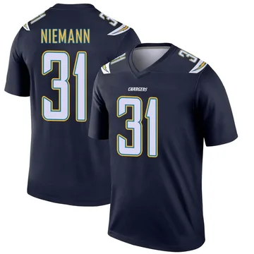 Men's Nike Los Angeles Chargers Nick Niemann Navy Jersey - Legend