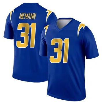 Men's Nike Los Angeles Chargers Nick Niemann Royal 2nd Alternate Jersey - Legend