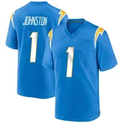 Men's Nike Los Angeles Chargers Quentin Johnston Blue Powder Alternate Jersey - Game