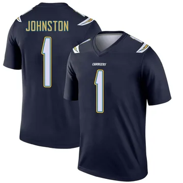 Men's Nike Los Angeles Chargers Quentin Johnston Navy Jersey - Legend