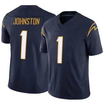 Men's Los Angeles Chargers Quentin Johnston Navy Vapor F.U.S.E. Jersey - Limited