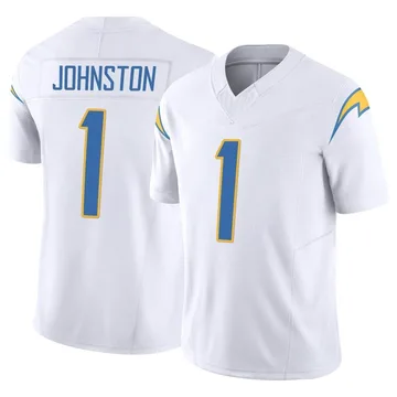 Men's Nike Los Angeles Chargers Quentin Johnston White Vapor F.U.S.E. Jersey - Limited