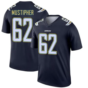 Men's Nike Los Angeles Chargers Sam Mustipher Navy Jersey - Legend