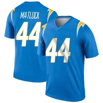 Men's Nike Los Angeles Chargers Scott Matlock Blue Powder Jersey - Legend