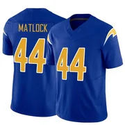 Men's Nike Los Angeles Chargers Scott Matlock Royal Vapor F.U.S.E. Jersey - Limited