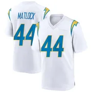 Men's Nike Los Angeles Chargers Scott Matlock White Jersey - Game