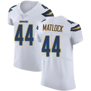 Men's Nike Los Angeles Chargers Scott Matlock White Vapor Untouchable Jersey - Elite