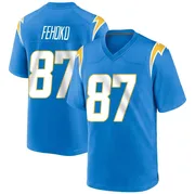 Men's Nike Los Angeles Chargers Simi Fehoko Blue Powder Alternate Jersey - Game