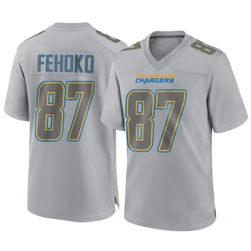 Men's Nike Los Angeles Chargers Simi Fehoko Gray Atmosphere Fashion Jersey - Game