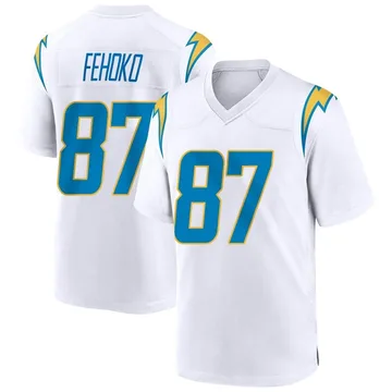 Men's Nike Los Angeles Chargers Simi Fehoko White Jersey - Game