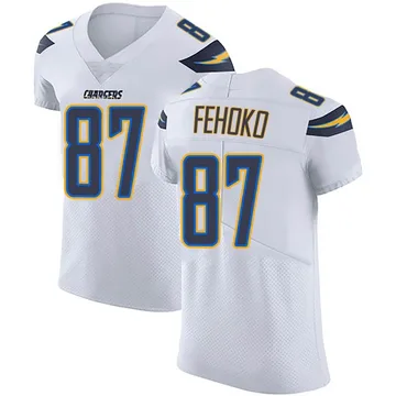 Men's Nike Los Angeles Chargers Simi Fehoko White Vapor Untouchable Jersey - Elite