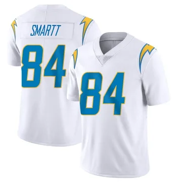 Men's Nike Los Angeles Chargers Stone Smartt White Vapor Untouchable Jersey - Limited