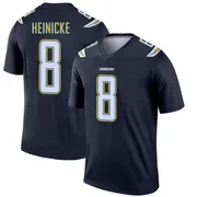 Men's Nike Los Angeles Chargers Taylor Heinicke Navy Jersey - Legend