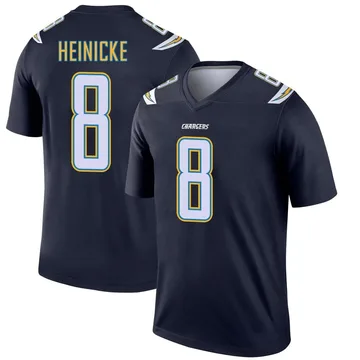 Men's Nike Los Angeles Chargers Taylor Heinicke Navy Jersey - Legend