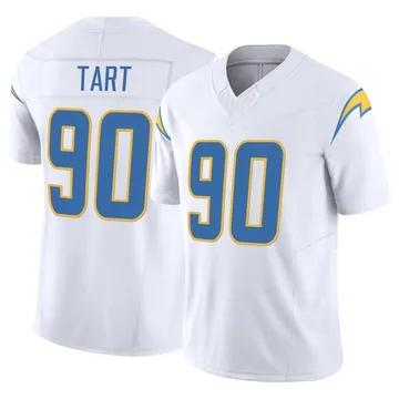 Men's Nike Los Angeles Chargers Teair Tart White Vapor F.U.S.E. Jersey - Limited