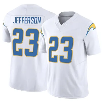 Men's Nike Los Angeles Chargers Tony Jefferson White Vapor F.U.S.E. Jersey - Limited